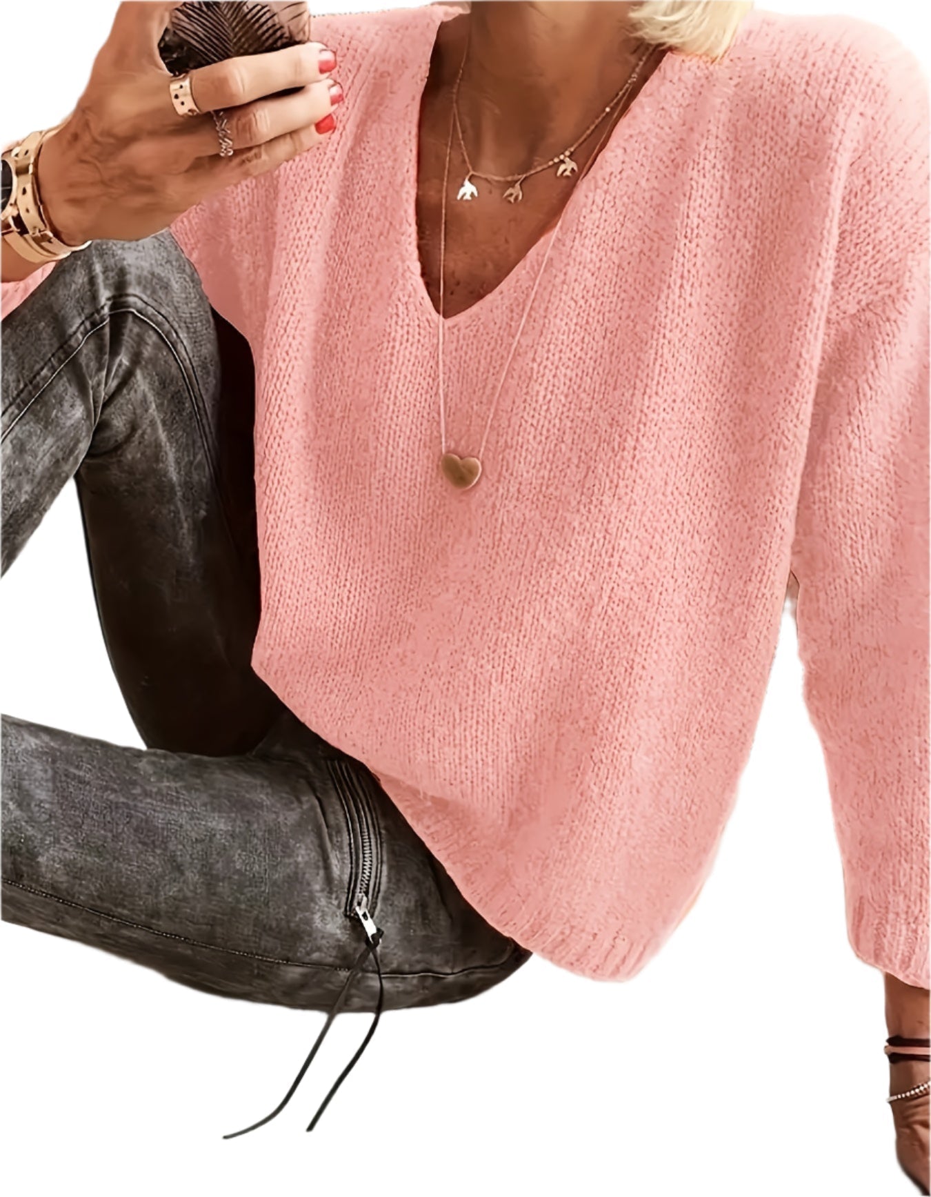 Lorie - Smart everyday top with V-neck