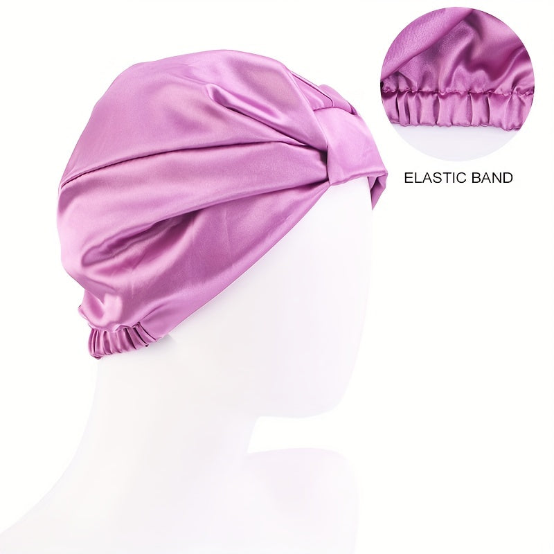 Clara Elegant Bowknot Satin Bonnet