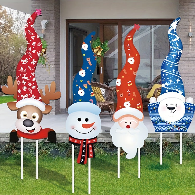 DecorGlow - Christmas Decoration Skewers 4-Piece Set