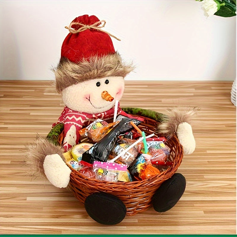 Christmas Doll | Candy Basket Festive Holiday Decor