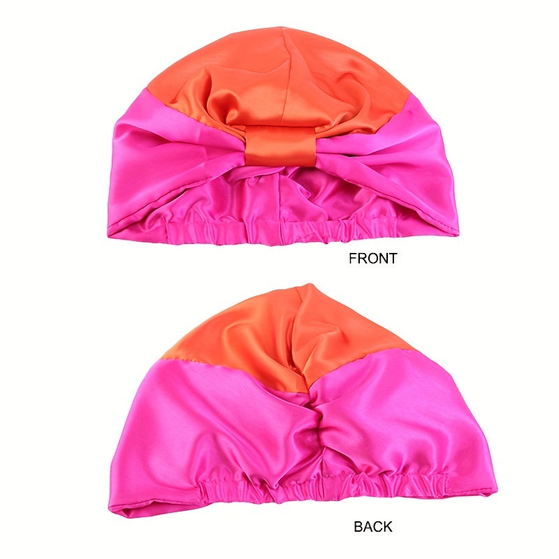 Clara Elegant Bowknot Satin Bonnet