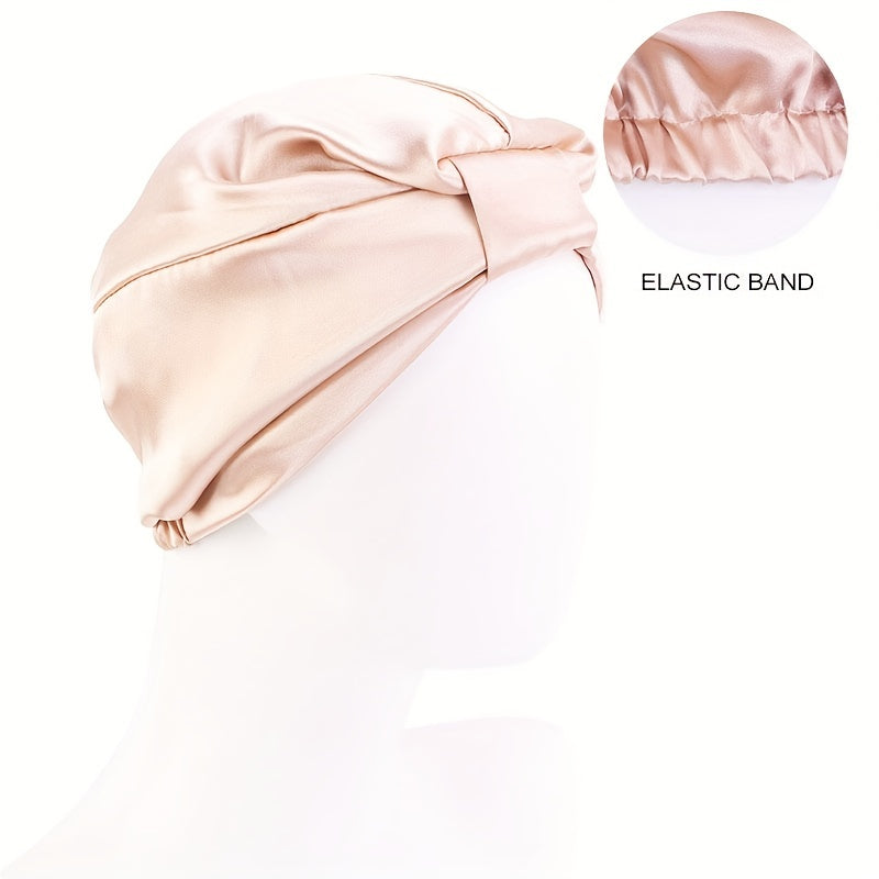 Clara Elegant Bowknot Satin Bonnet