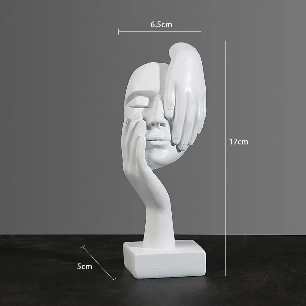 NordicMuse Abstract Face Sculpture