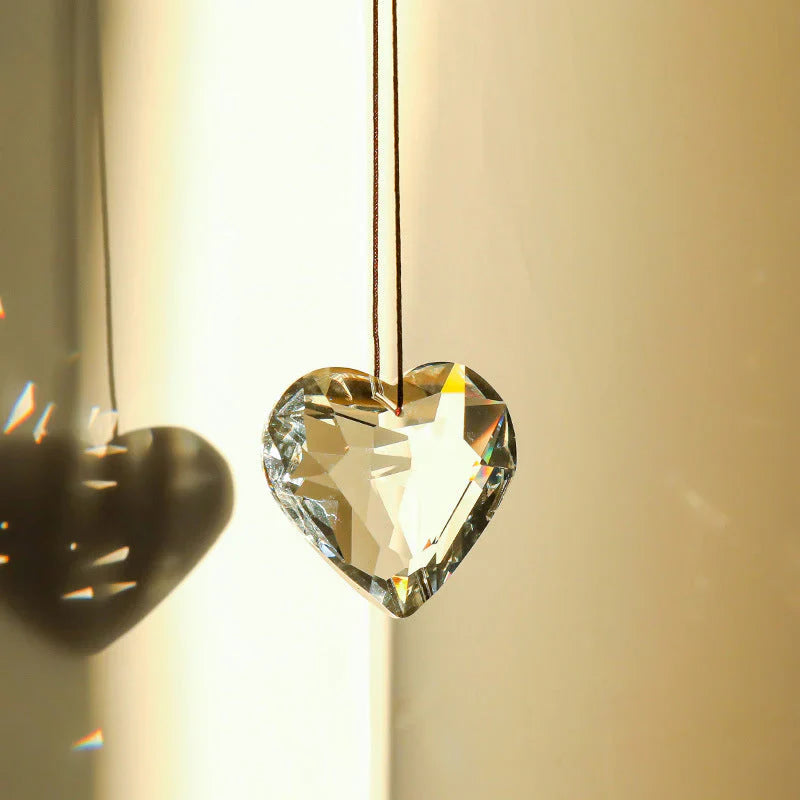 SunAura Heart-Shaped Suncatcher