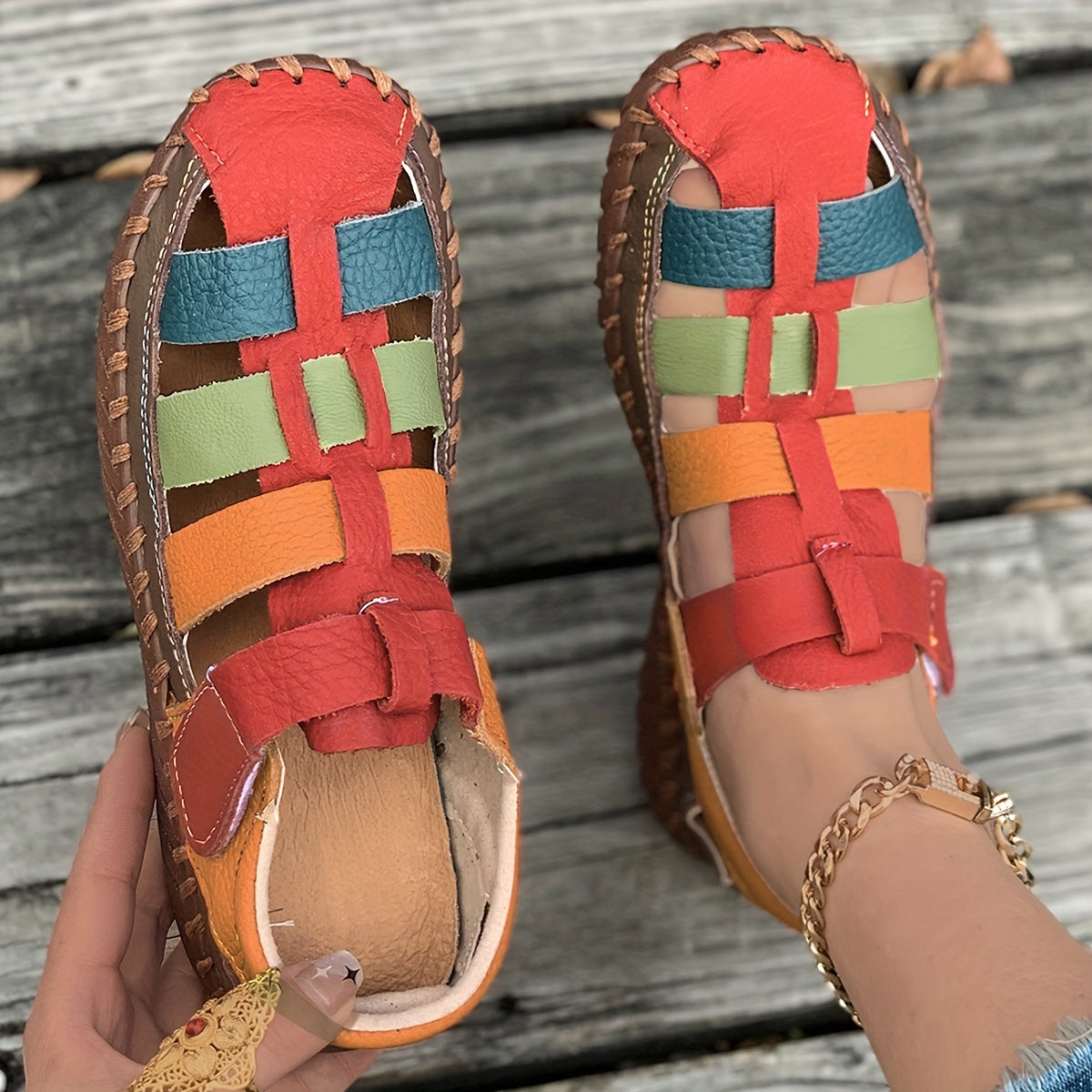 Ivy colorful sport flat Sandals