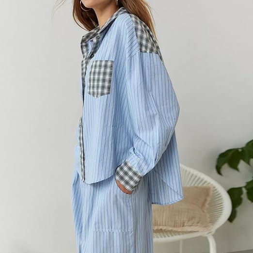 Orlyn | Cozy Long Sleeve and Loose Pajama Set for Night