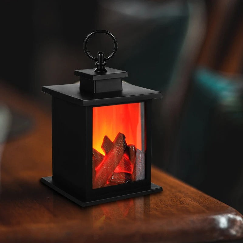 Flameless Fire Realistic Lantern Lamp