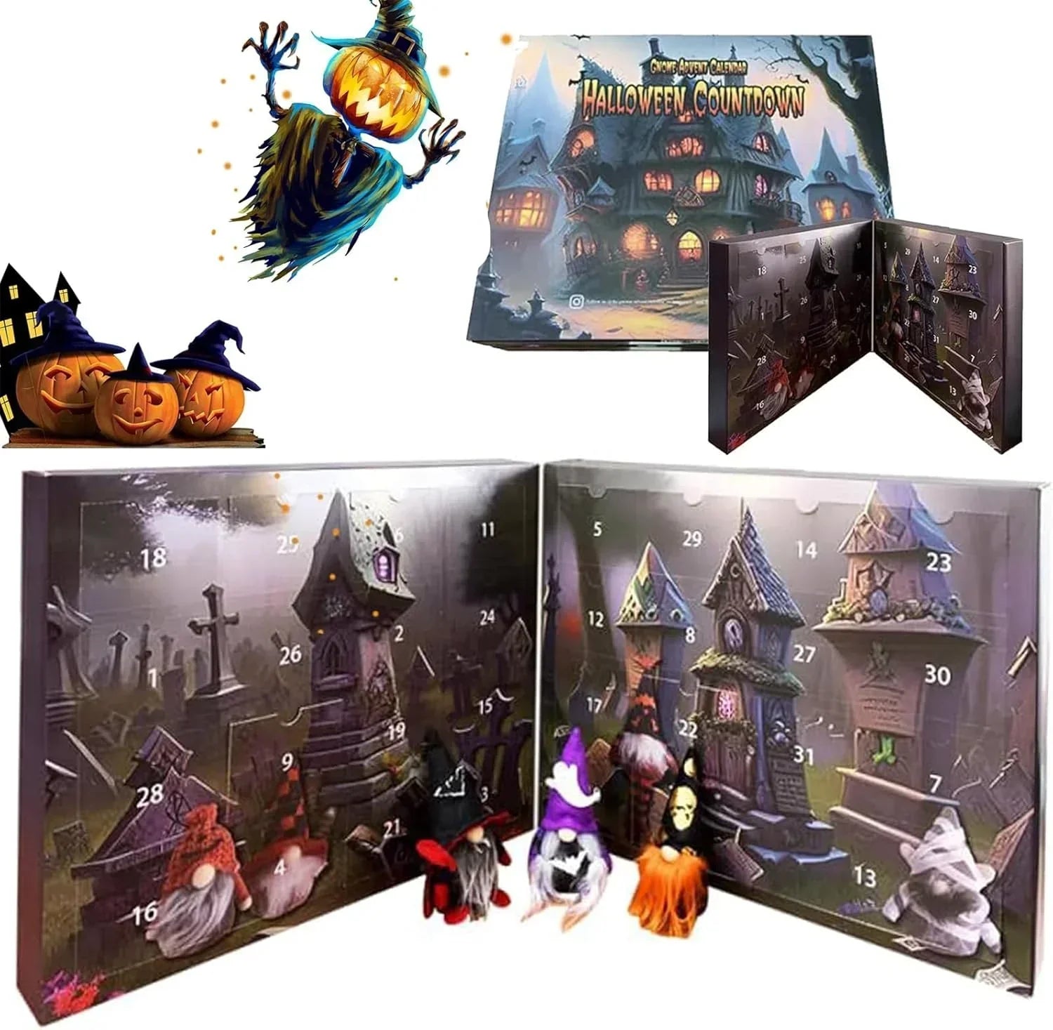 Halloween Gnome Advent Calendar