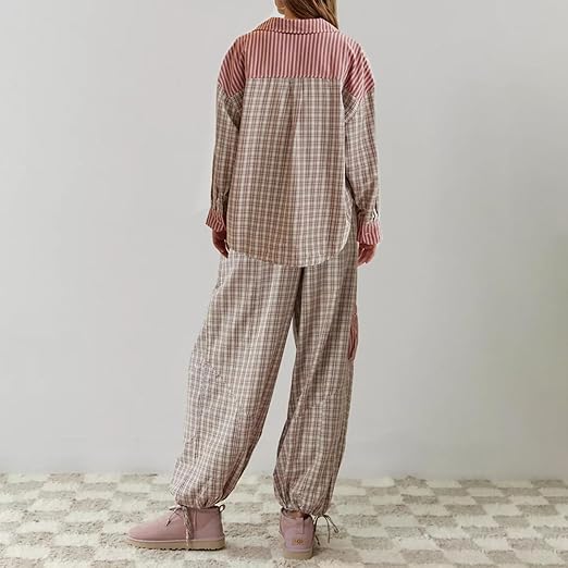 Orlyn | Cozy Long Sleeve and Loose Pajama Set for Night