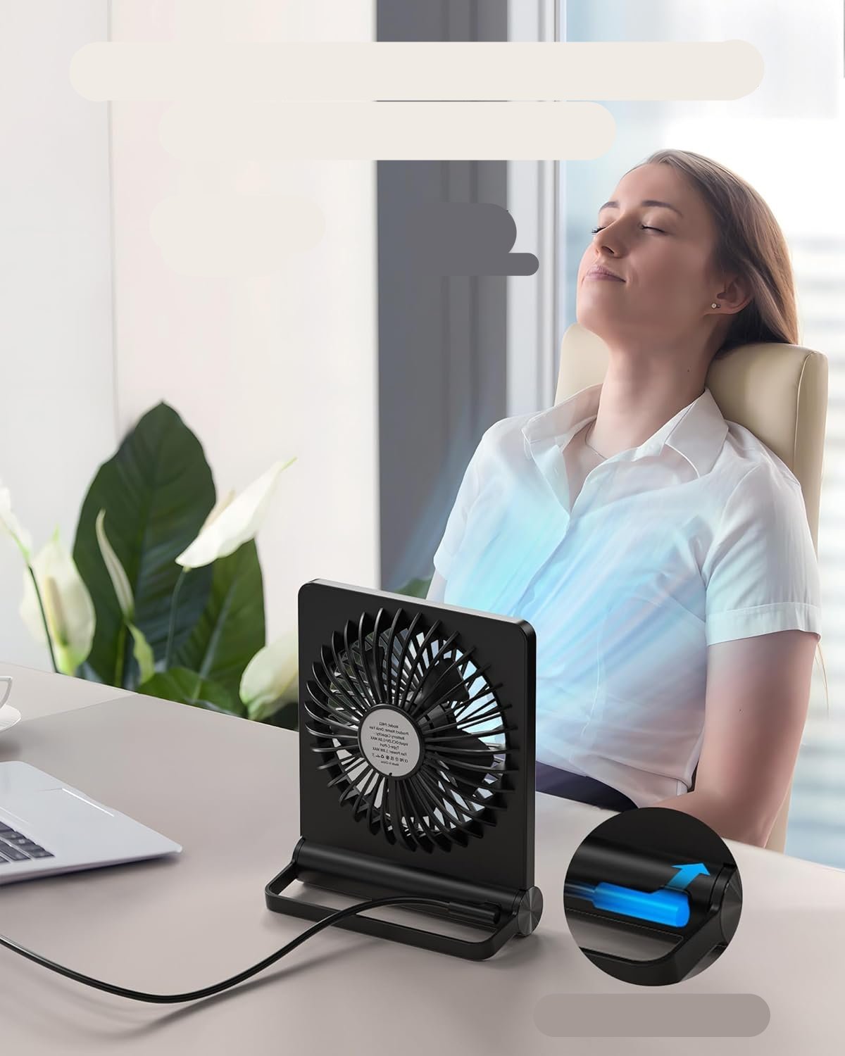 QuietBreeze - Ultra-quiet compact table fan