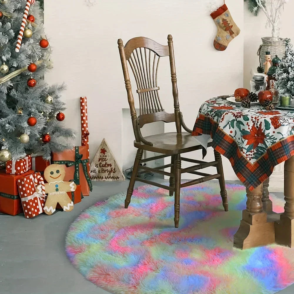 CloudNest - Ultra-soft and luxurious round rug for a cozy living room