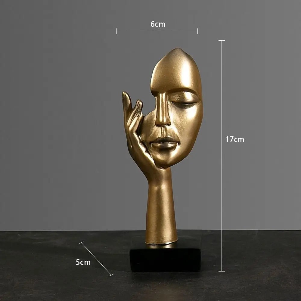NordicMuse Abstract Face Sculpture