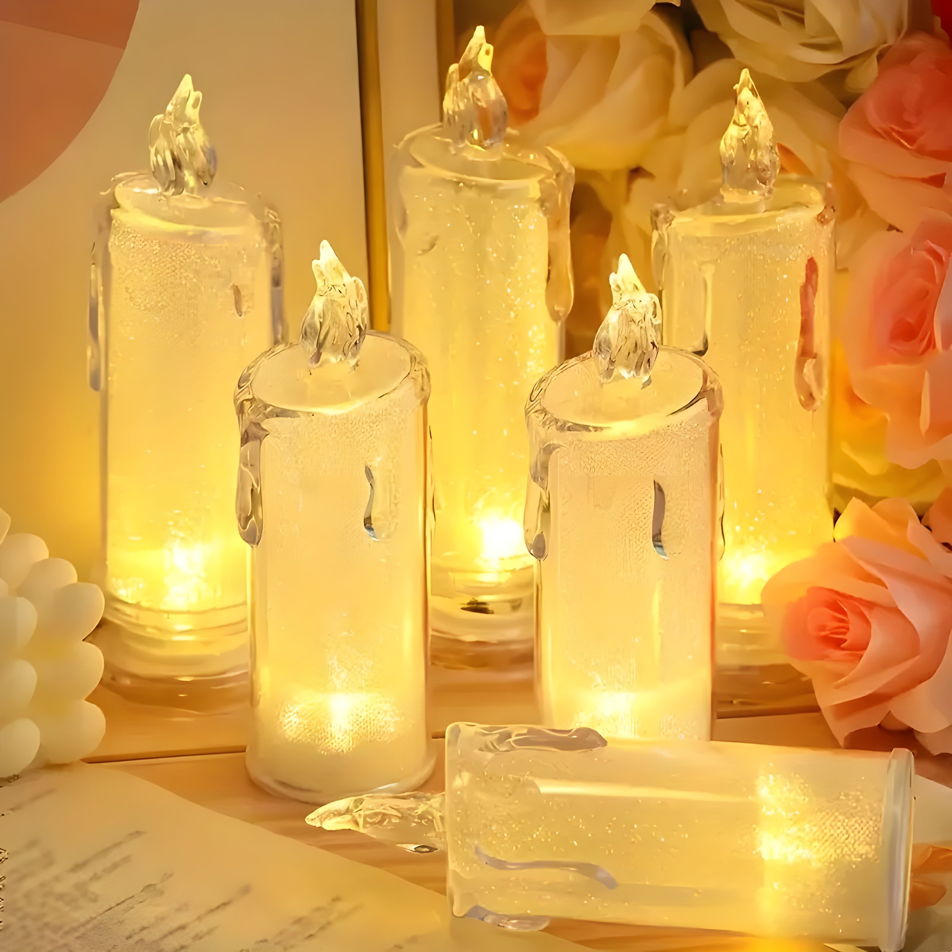 LED safe and romantic candle