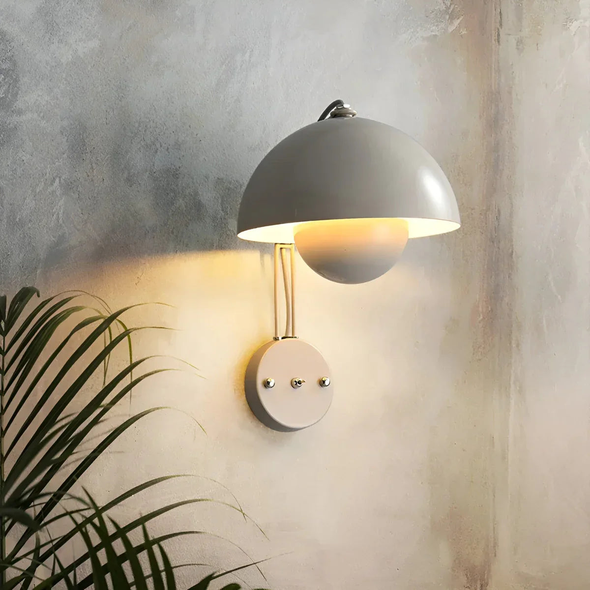 BudLume - Mushroom Glow Cozy Scandinavian Wall Lamp