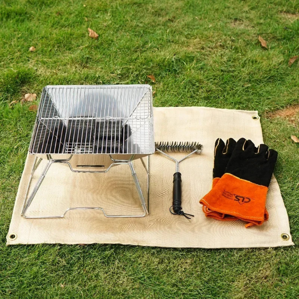 FoldaGrill - Portable Folding Grill made of Stainless Steel for Outdoor Cooking