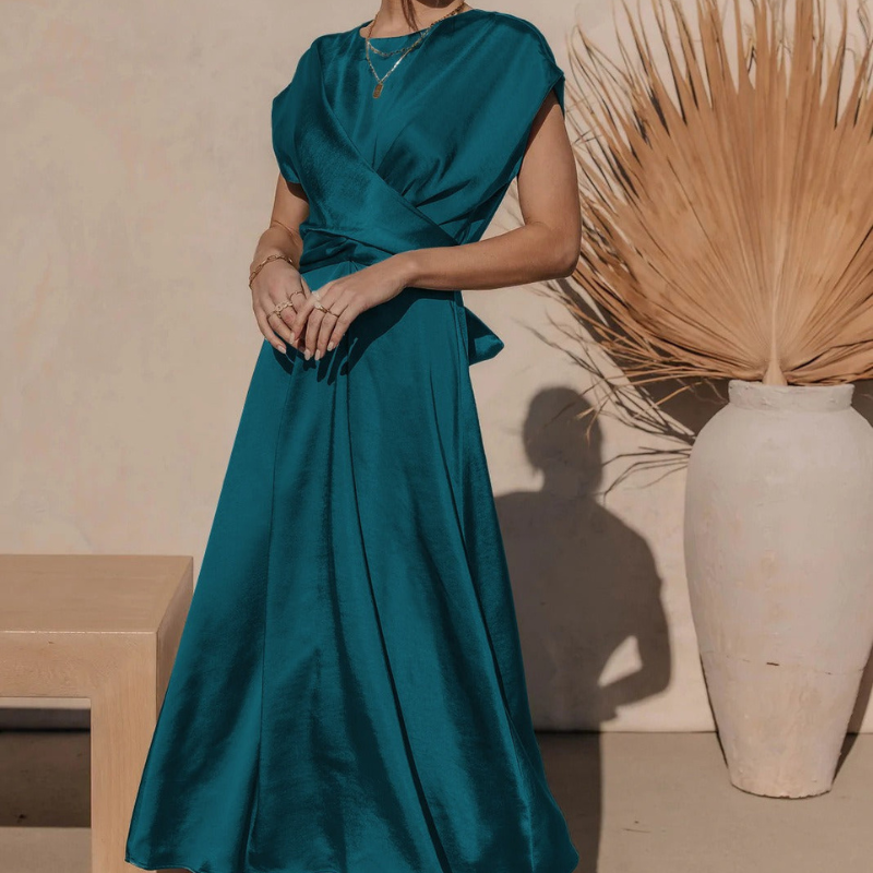 Sofie Elegant Wrap Midi Dress