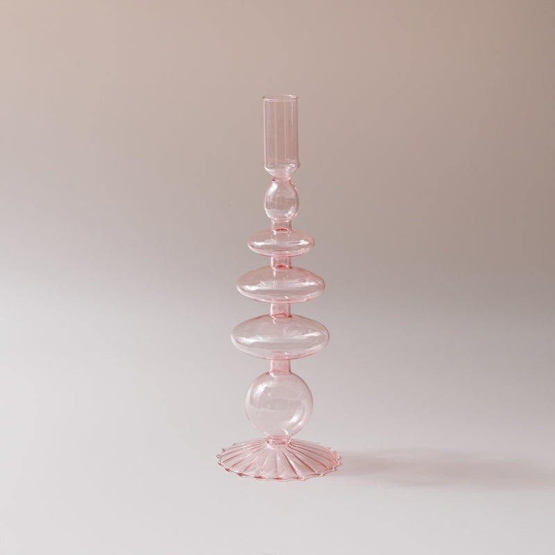 GlassAura - Elegant handmade glass candlesticks and vases