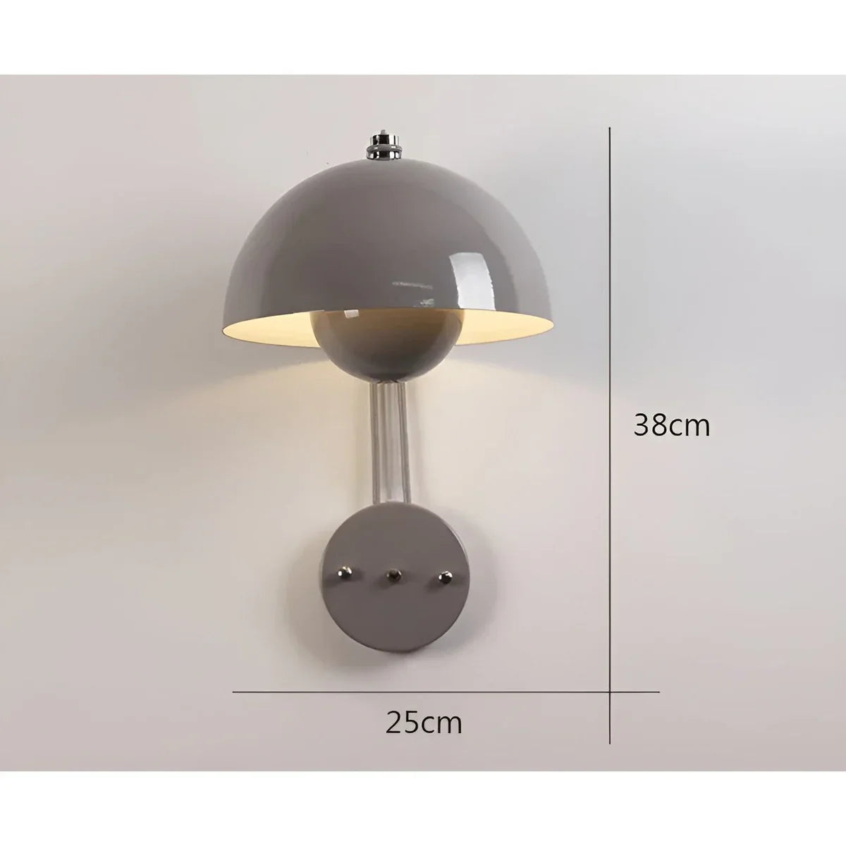 BudLume - Mushroom Glow Cozy Scandinavian Wall Lamp