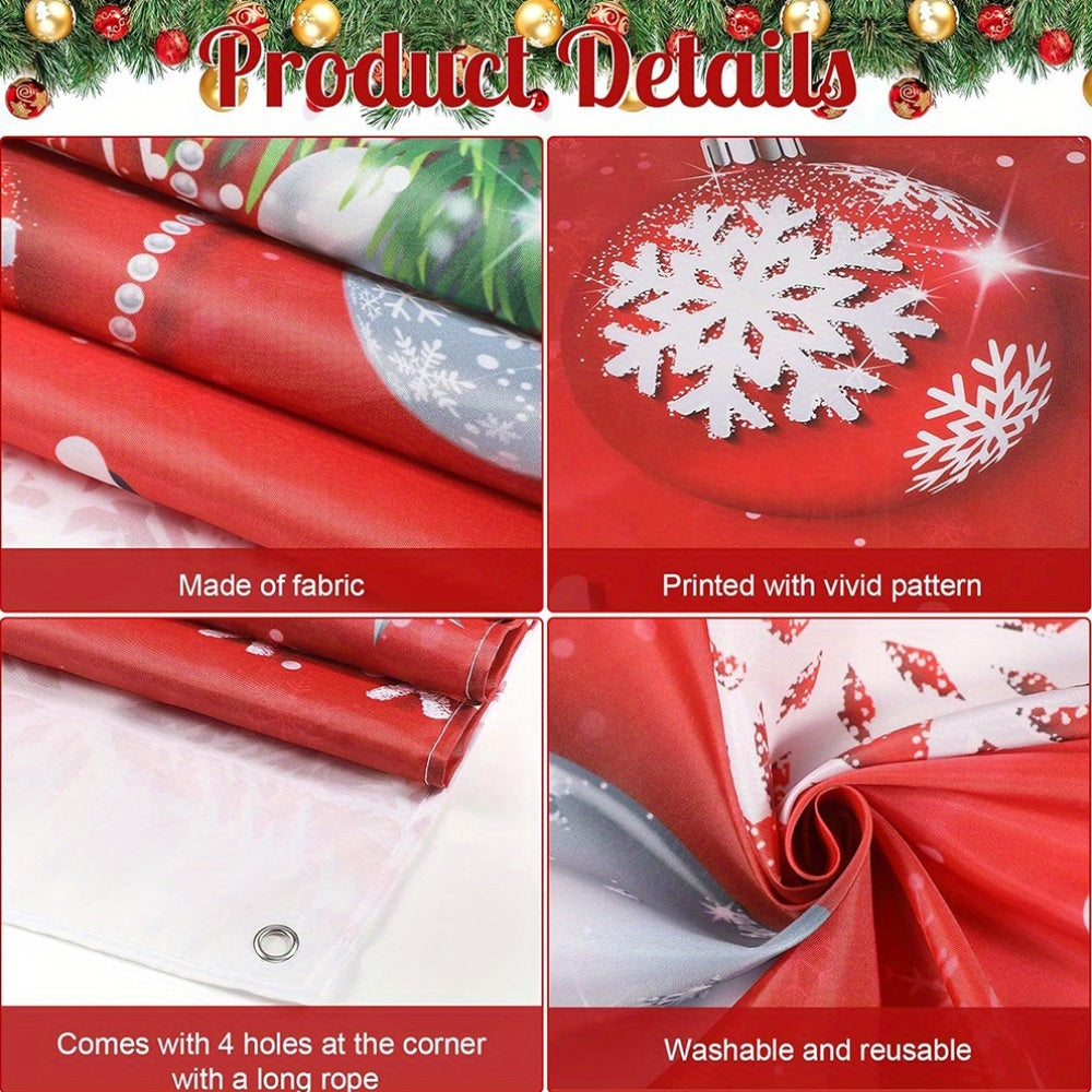 Festive Polyester Snowman Wreath – Whimsical Holiday Door Decor