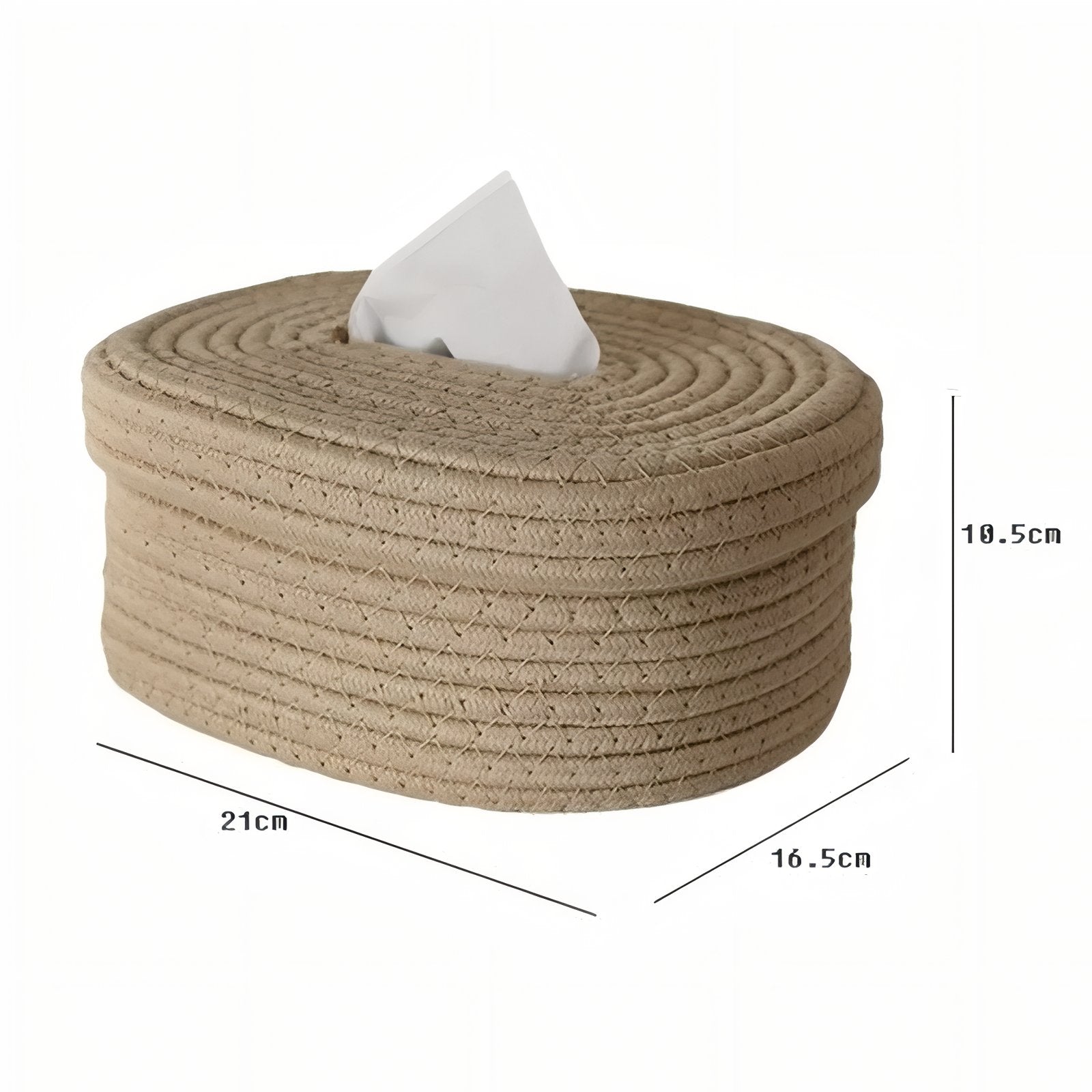 TissuElegance - Oval Cushion Cover Made of Tissue with Stylish Design