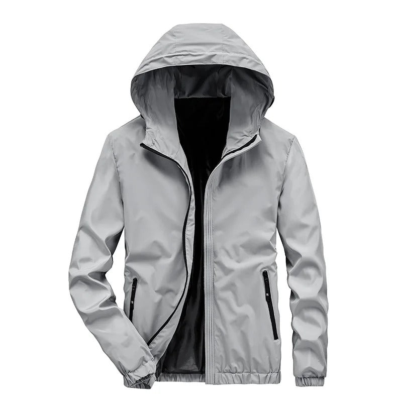 Mads - Long Sleeve Jacket with Hood and Zipper