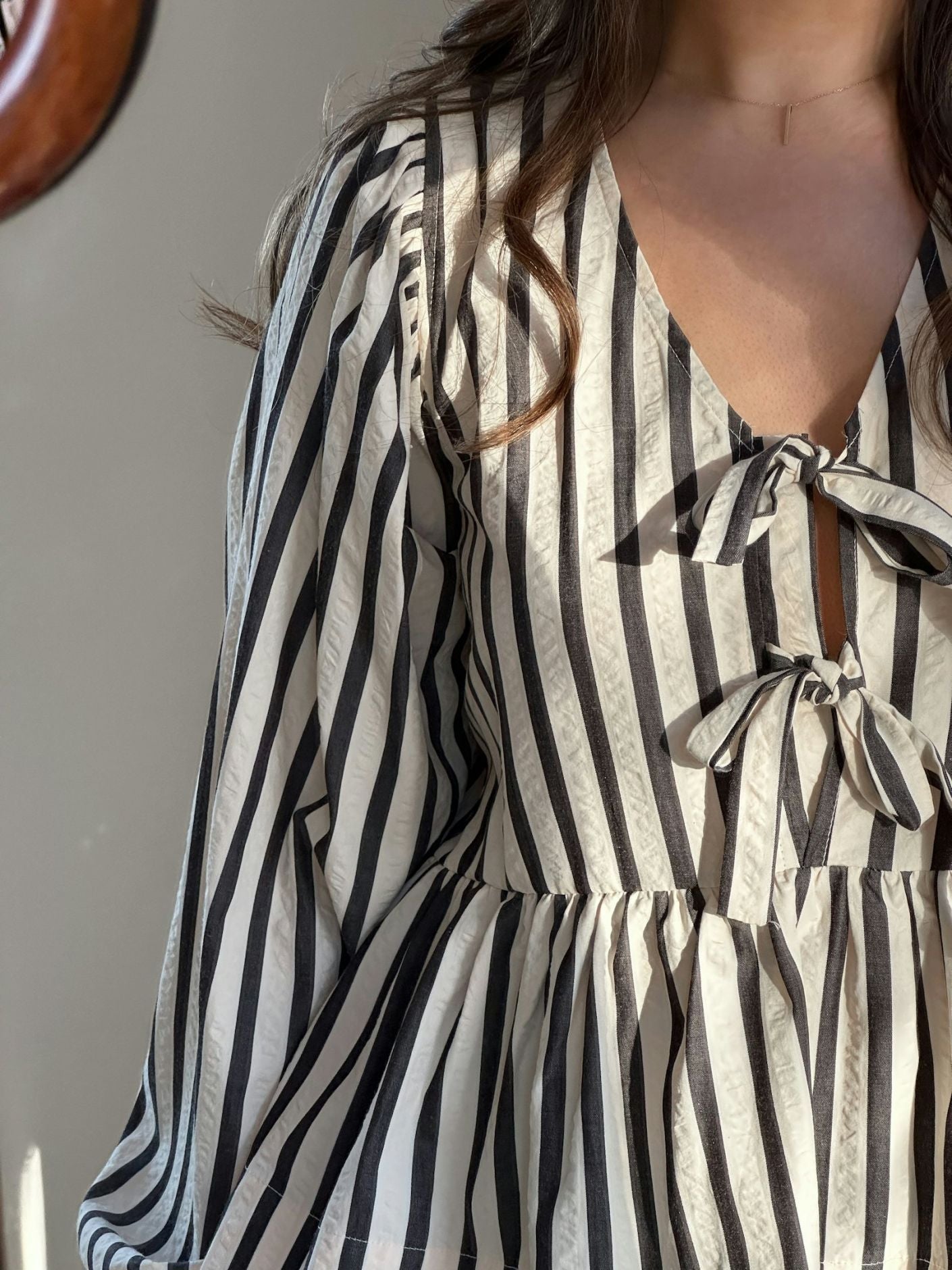 Lily Contrast Stripe Blouse