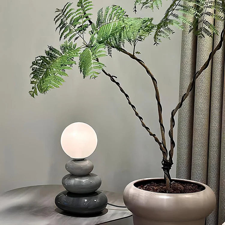 Creative Sphere Stone Table Lamp