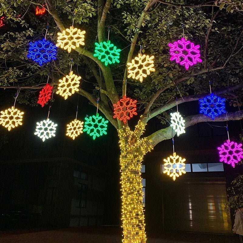 FrostLume Snowflake LED String Lights