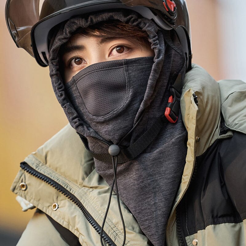 Cyclist - comfortable face mask with hood and neck warmer