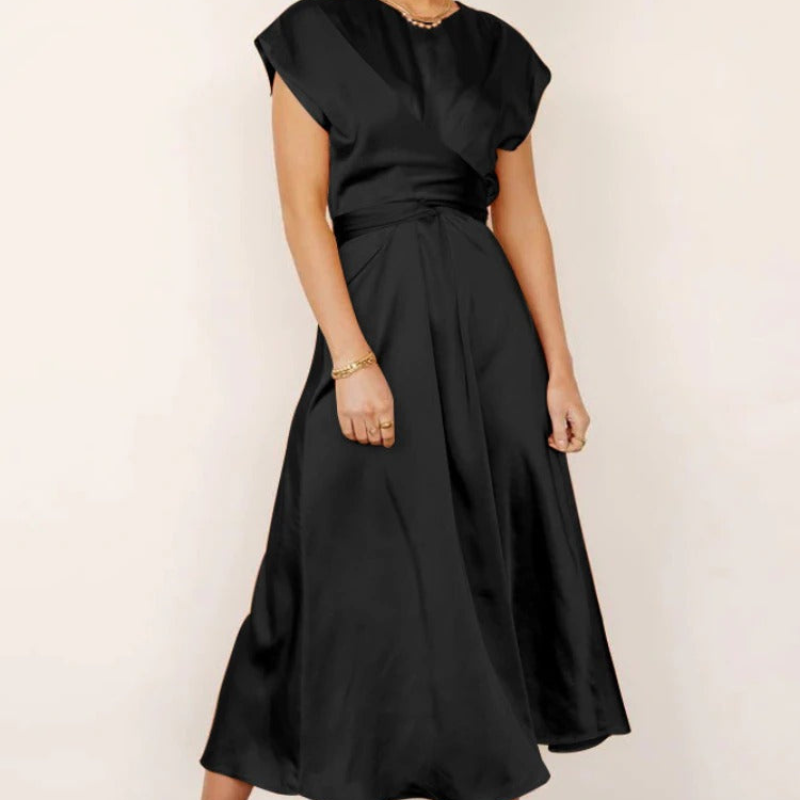 Sofie Elegant Wrap Midi Dress