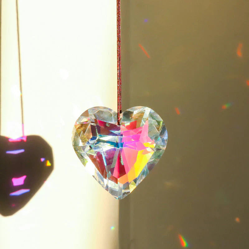 SunAura Heart-Shaped Suncatcher