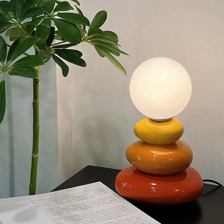 Creative Sphere Stone Table Lamp