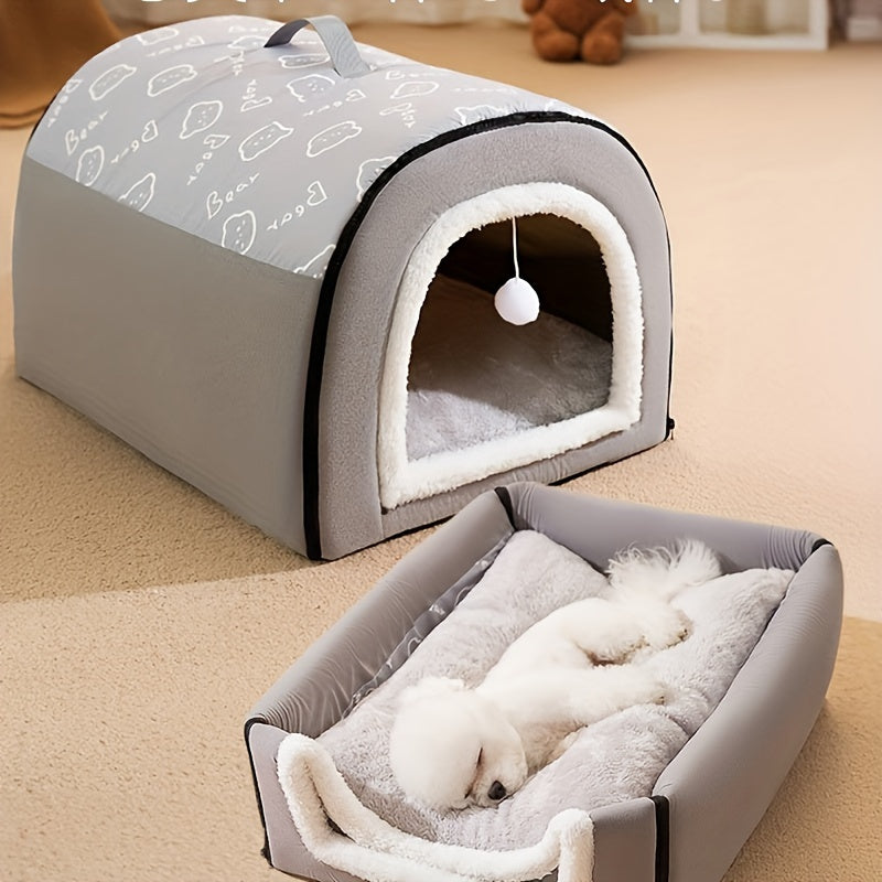 Warm and Comfortable Dog House Bed