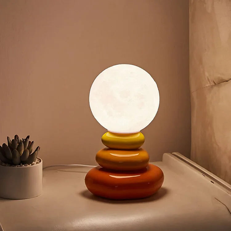 Creative Sphere Stone Table Lamp