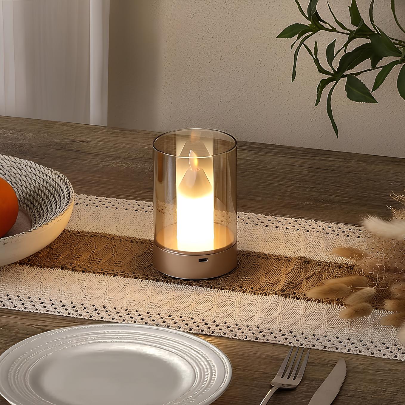 GlowFlicker - Realistic LED Lamp with Flame Effect