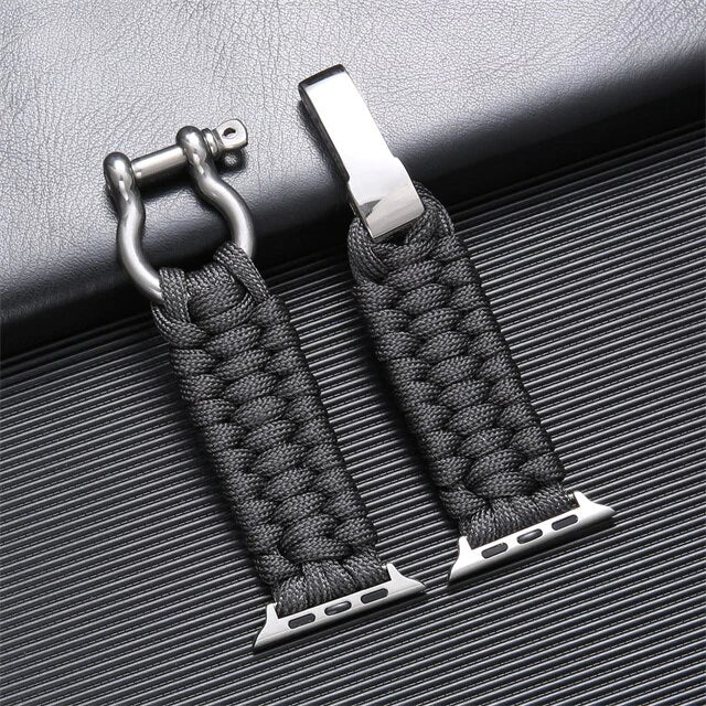 FlexiWrist Paracord Strap for Apple Watch – Rugged & Adjustable Band