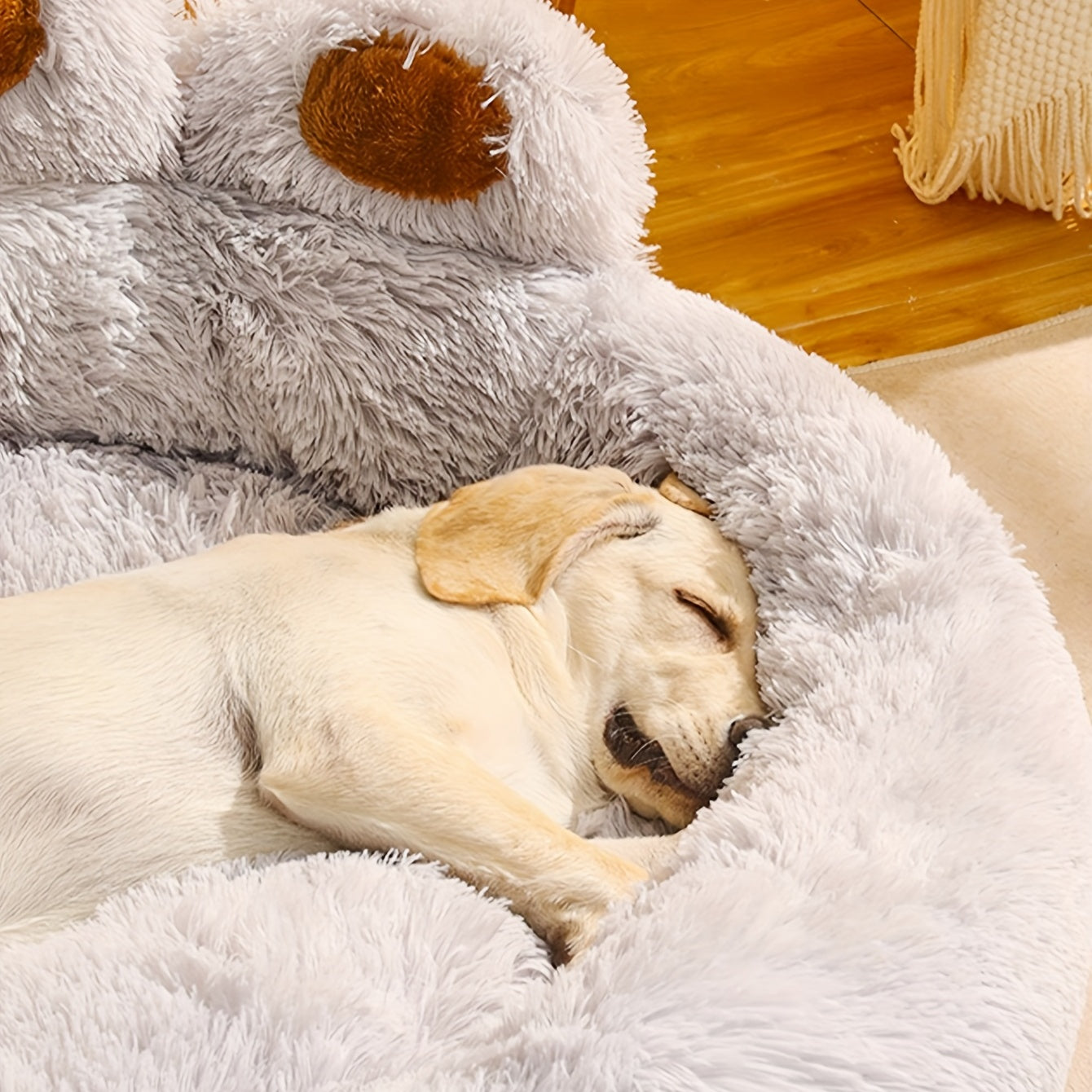 Ultimate Comfort Paw-Shaped Pet Bed