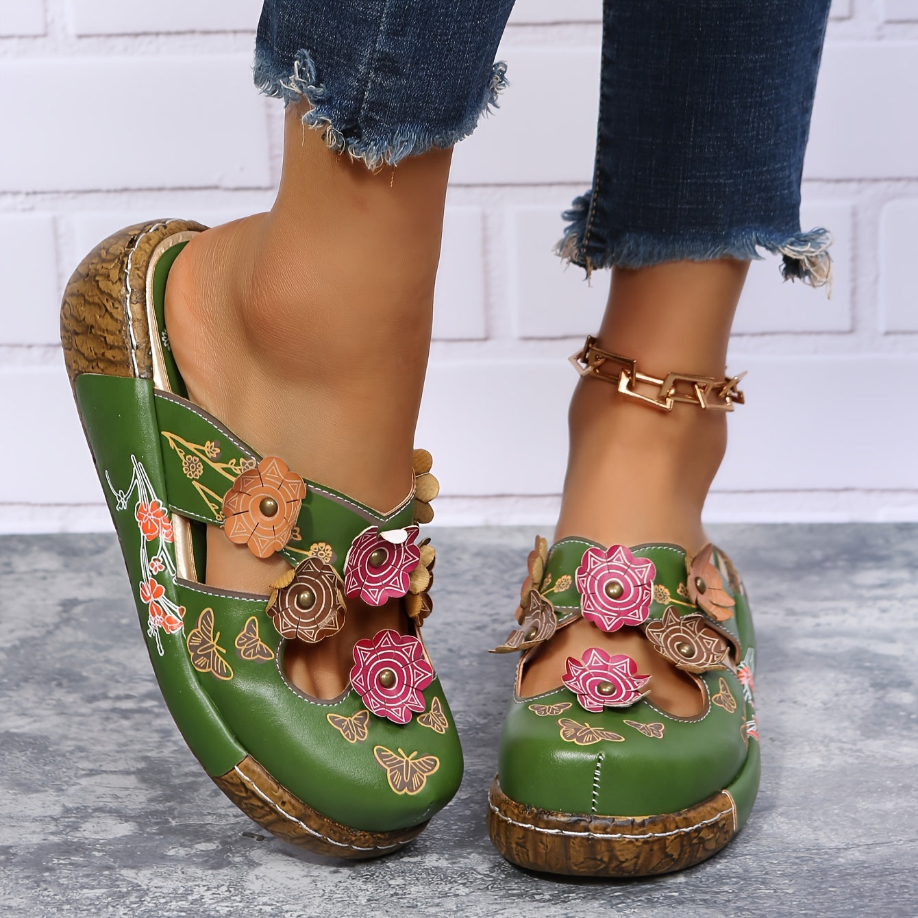 Matilda flower decor Sandals