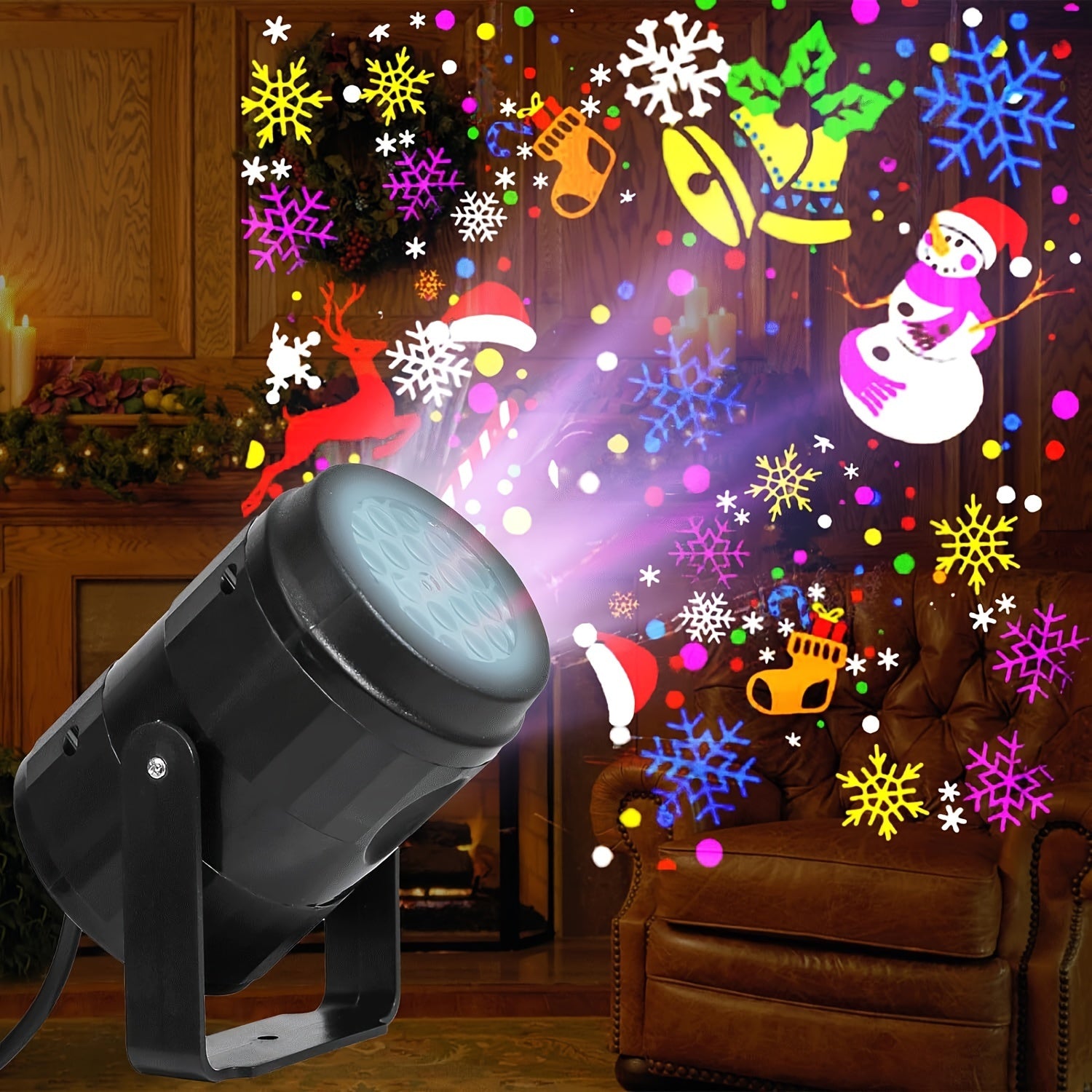 USB Powered LED Christmas Projector Light