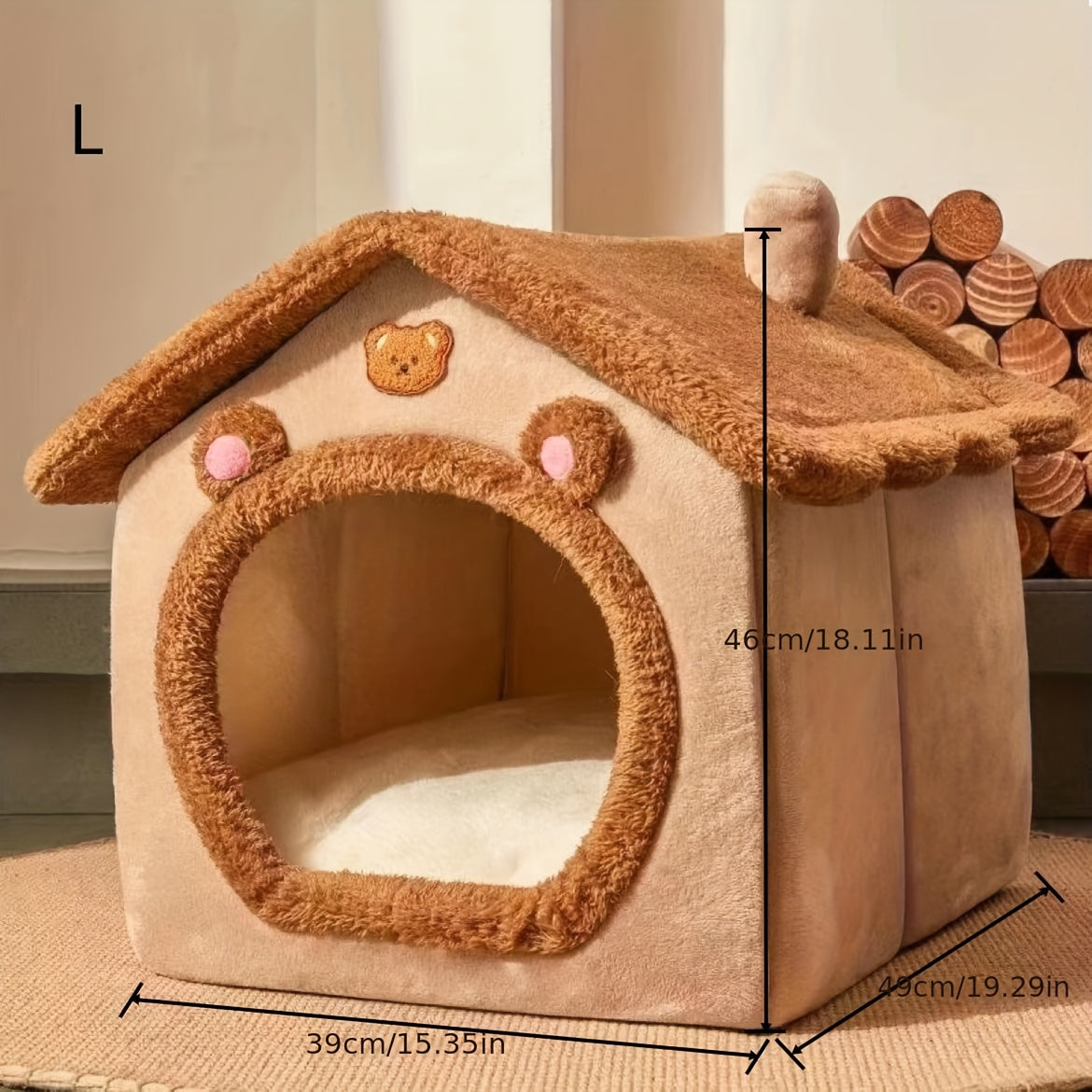 Plush Cat House & Cozy Bed for Ultimate Comfort