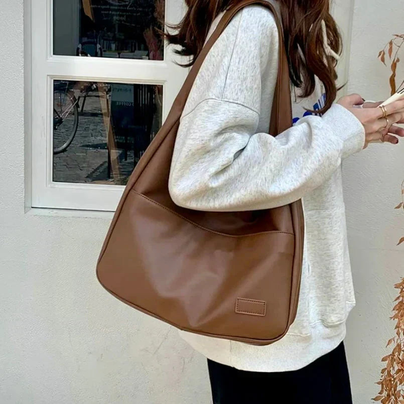Ida - Timeless Leather Hobo Bag for Effortless Elegance