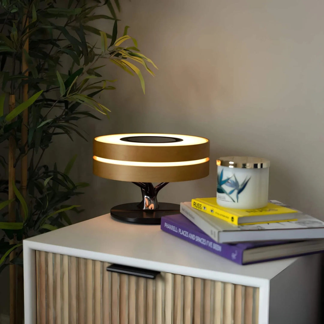 LumiNest LED Table Lamp – Warm Light and Minimalist Natural Design