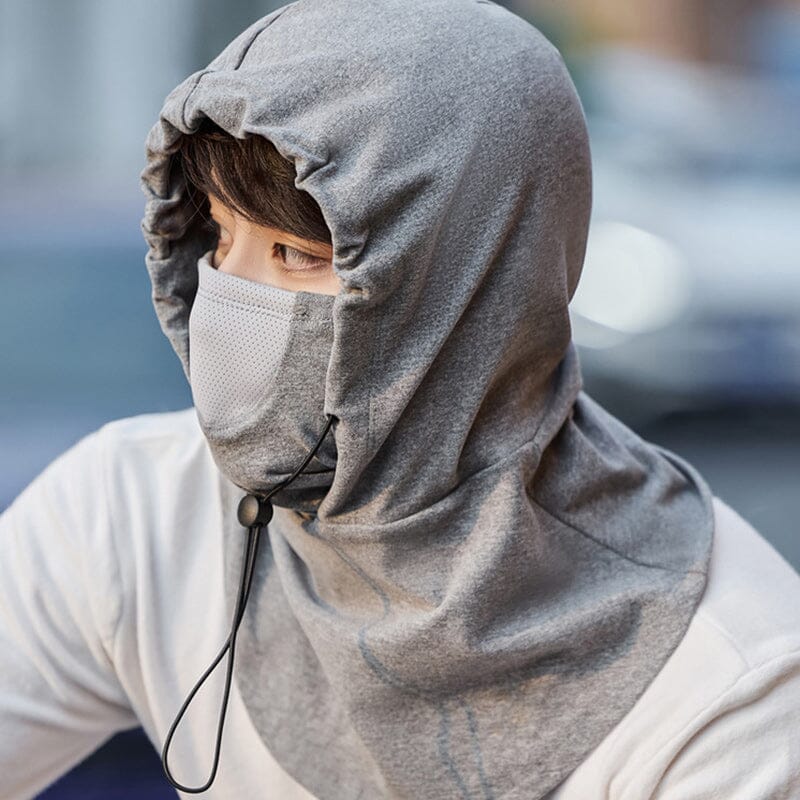 Cyclist - comfortable face mask with hood and neck warmer