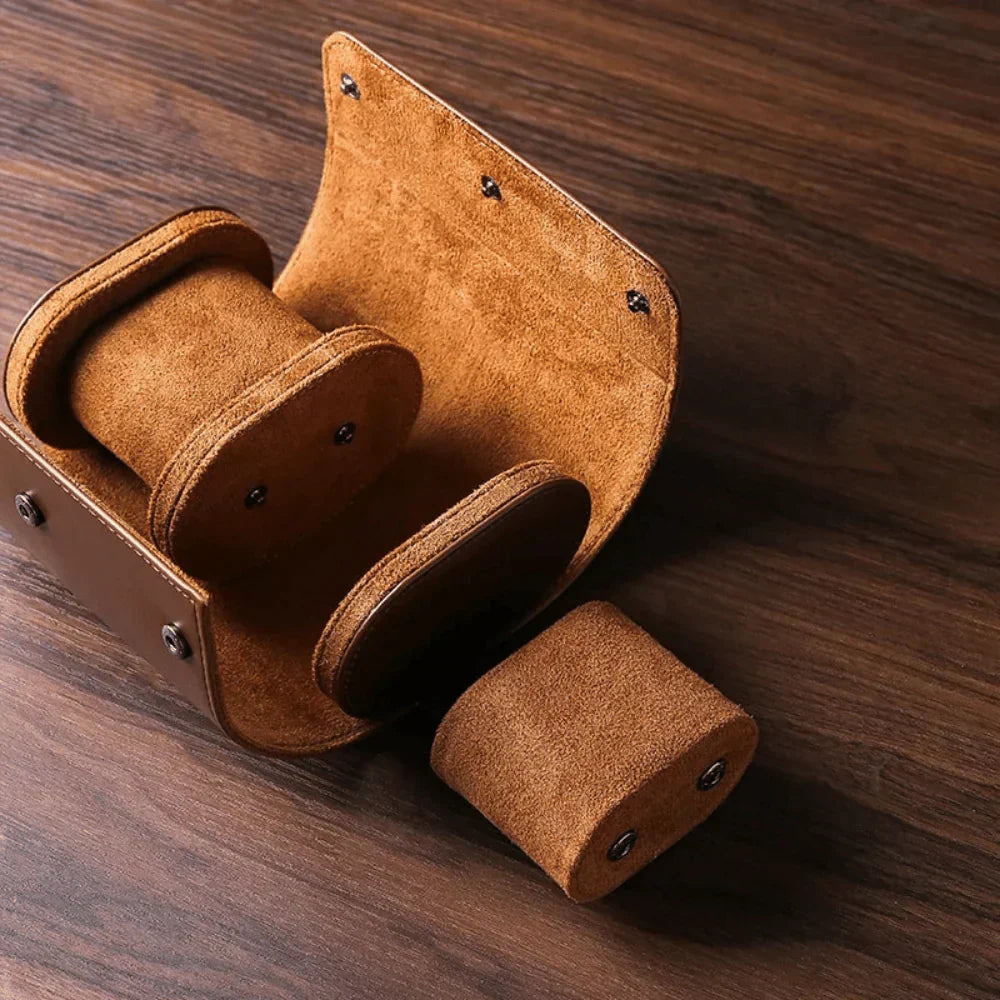 UrLux Rectangular Watch Box with Safety Lock and Glass Lid