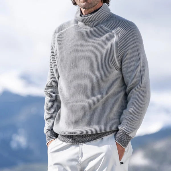 Victor - Cozy turtleneck sweater with ribbed knit for warmth and style