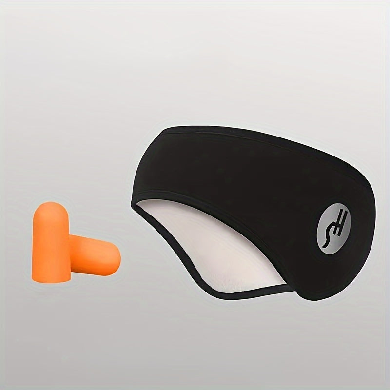 Cotton Sleep Mask with Soundproof Ear Covers and Earplugs Set