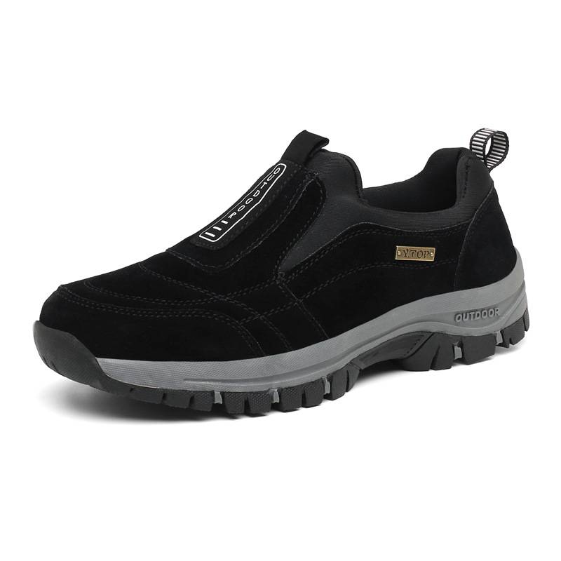 Men's outdoor lightweight non-slip walking shoes - slip-on hiking shoes