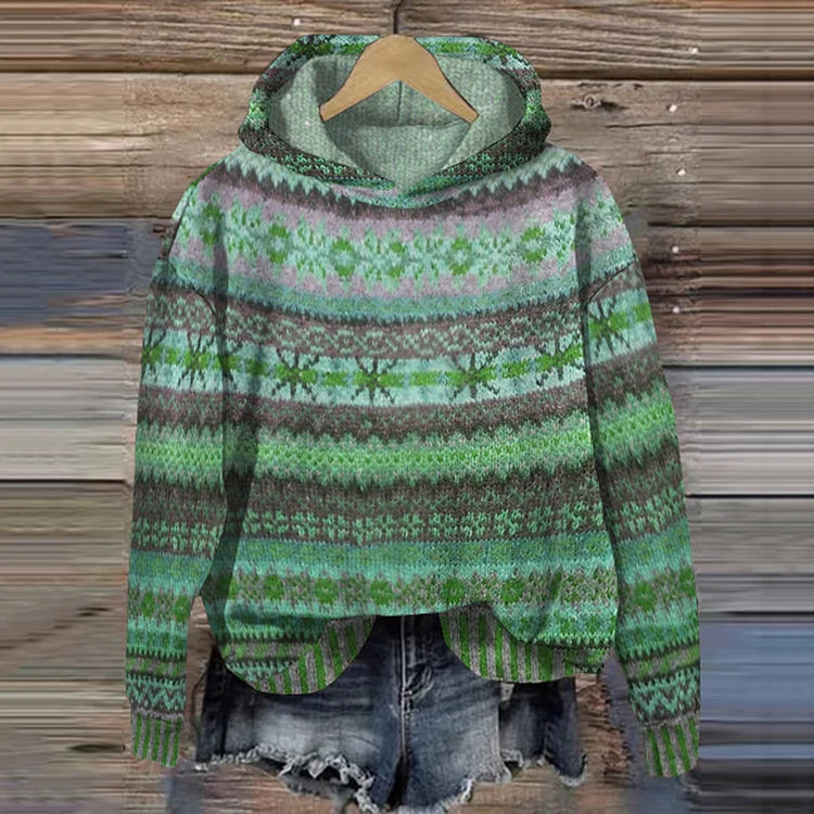 Gabrielle Ethnic Retro Hoodie