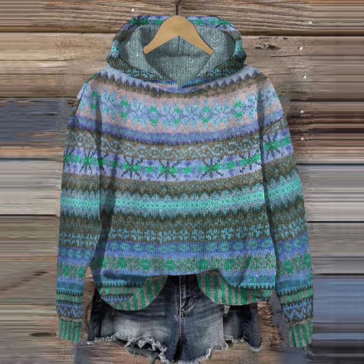 Gabrielle Ethnic Retro Hoodie