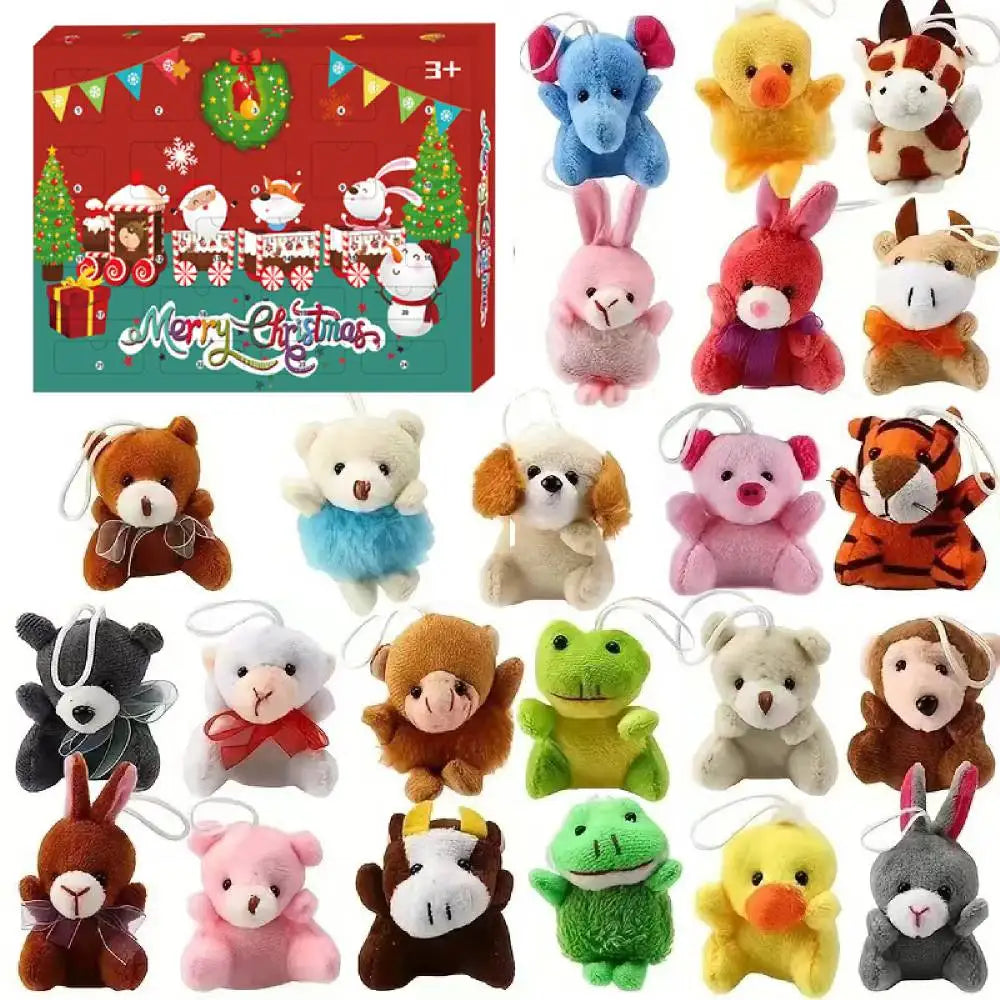 Plush animals with mini animals Christmas Advent calendar